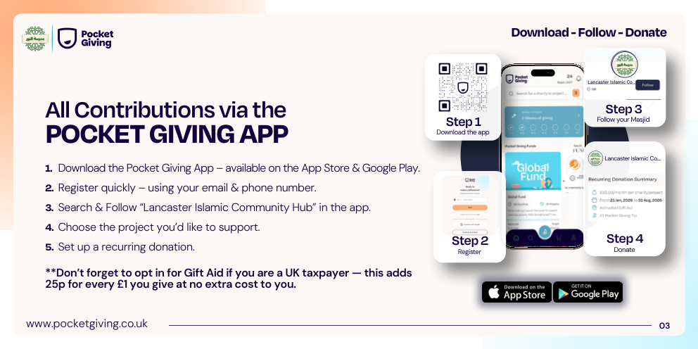 Pocket Giving app overview