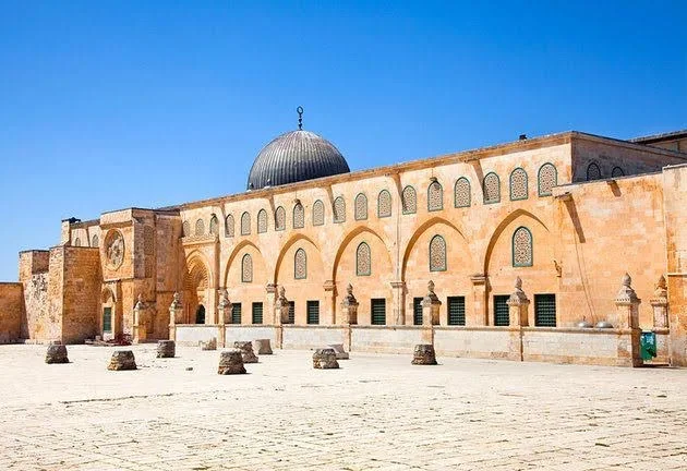 The Qibli Mosque, the main prayer hall at the southern end of Al-Aqsa